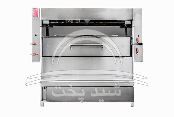 کباب پز تابشی آسانسوری 20 سیخ - کباب 35 سانتی 140 سانتی هامون شید پخت