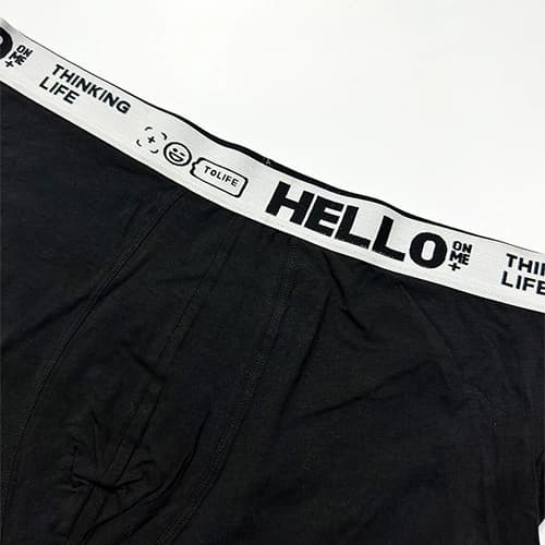 شورت مردانه باکسر بریف وارداتی کش پهن Hello Fashion تک رنگ — تصویر ۳