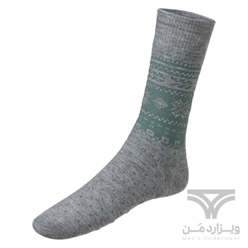 پک 2 تایی جوراب مردانه زمستانی داخل کرک ترمو لیورجی Livergy men’s Thermal Socks اورجینال آلمان طوسی دارای استوک ژله ای — تصویر ۴