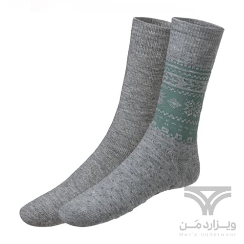پک 2 تایی جوراب مردانه زمستانی داخل کرک ترمو لیورجی Livergy men’s Thermal Socks اورجینال آلمان طوسی دارای استوک ژله ای