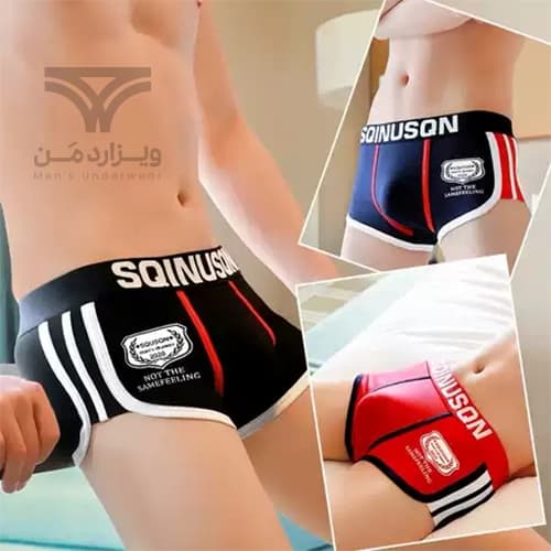 شورت مردانه ترانک (نیم پا) تنیسی وارداتی اورجینال SQINUSQN کش پهن تمام نخ — تصویر ۲