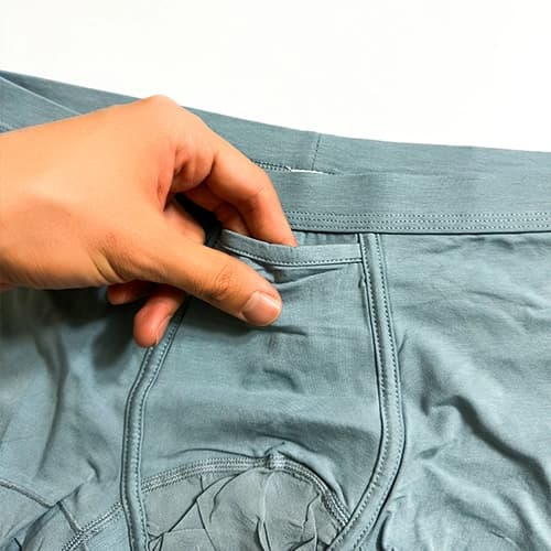 شورت مردانه نیم پا (ترانک) وارداتی جلو باز فلای از بالا سبز — تصویر ۲