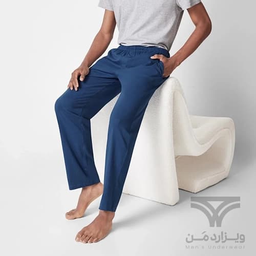 پیژامه (شلوار راحتی) مردانه اورجینال وارداتی لیورجی Livergy آلمان سرمه ای — تصویر ۲