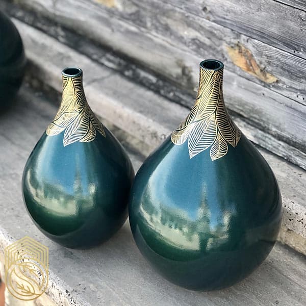 گلدان سفالی رومیزی لاله — تصویر ۵