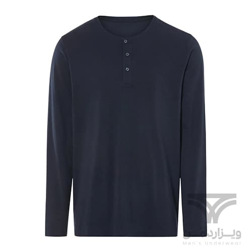 ست مردانه بلوز و شلوار راحتی لیورجی Livergy آلمان سرمه ای چهارخونه — تصویر ۳