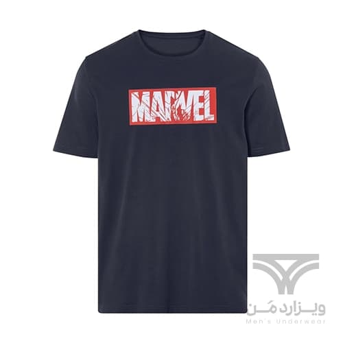 ست مردانه تیشرت و شلوار راحتی لیورجی Livergy آلمان طوسی سرمه ای مارول Marvel — تصویر ۳