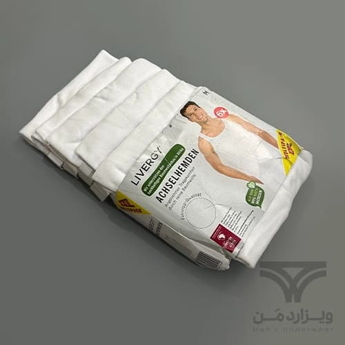 پک 6 تایی اقتصادی رکابی اورجینال لیورجی Livergy آلمان سفید — تصویر ۲