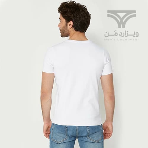 پک 2 تایی تیشرت مردانه MEXX آلمان یقه گرد سفید Crew Neck — تصویر ۴