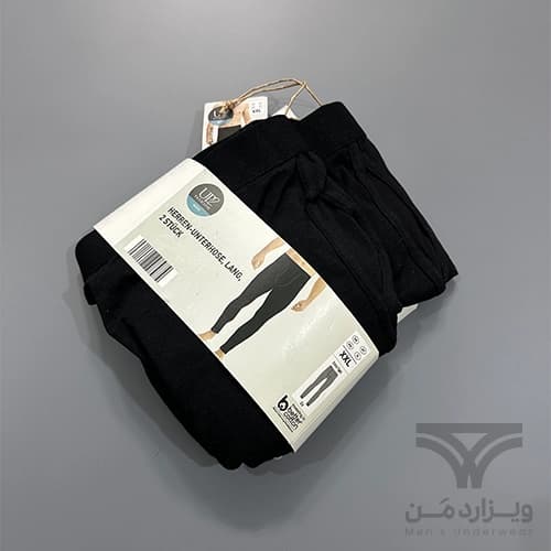 پک 2 تایی لگینگ مردانه کش پهن جذب UP2FASHION آلمان فلای دار فاق جادار مشکی Extra Tight — تصویر ۲