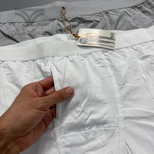 پک 2 تایی لگینگ مردانه کش پهن جذب UP2FASHION آلمان فلای دار فاق جادار سفید طوسی Extra Tight — تصویر ۴