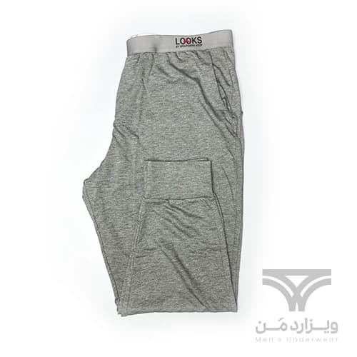 لگینگ مردانه کش پهن شلوار راحتی بیس لایر لوکس LOOKS آلمان طوسی