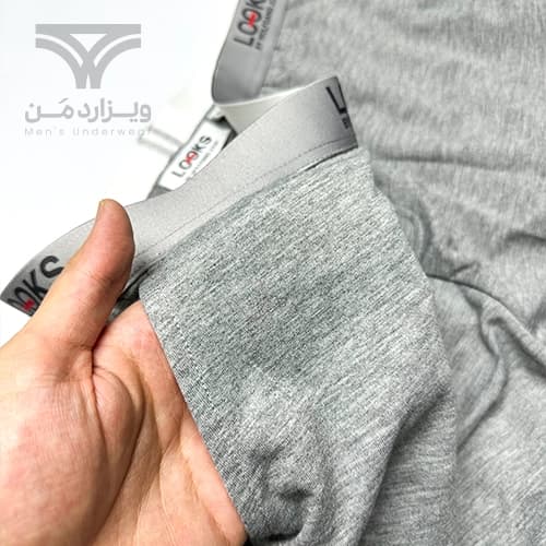 لگینگ مردانه کش پهن شلوار راحتی بیس لایر لوکس LOOKS آلمان طوسی — تصویر ۳