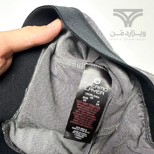 لگینگ مردانه ترمو کش پهن جذب بیس لایر اورجینال وارداتی پریمارک Primark Themo Layer فلای دار طوسی — تصویر ۵