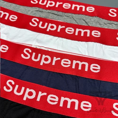 پک پرمیوم 4 تایی شورت مردانه ساپریم Supreme اورجینال اسلیپ Premium — تصویر ۸
