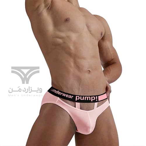 شورت مردانه اسلیپ جلو کش دار PUMP Breathable Men’s bikini briefs اورجینال وارداتی برند پامپ فانتزی کش 5 سانتی — تصویر ۲
