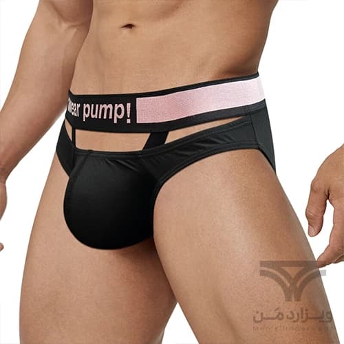 شورت مردانه اسلیپ جلو کش دار PUMP Breathable Men’s bikini briefs اورجینال وارداتی برند پامپ فانتزی کش 5 سانتی — تصویر ۵