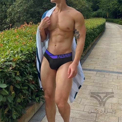 شورت مردانه اسلیپ اورجینال Adannu Men’s Modal Briefs Dual Waistband V-Suspension Low Rise برند آدانو کش لیزری — تصویر ۸