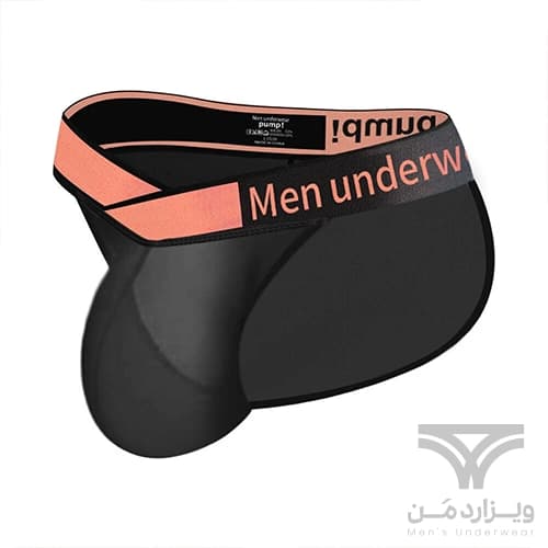 شورت مردانه اسلیپ اورجینال بغل باز تمام شیشه ای Pump Men’s Modal Bikini Briefs Dual Waistband V-Suspension Transparent Ultra-thin برند پامپ — تصویر ۷