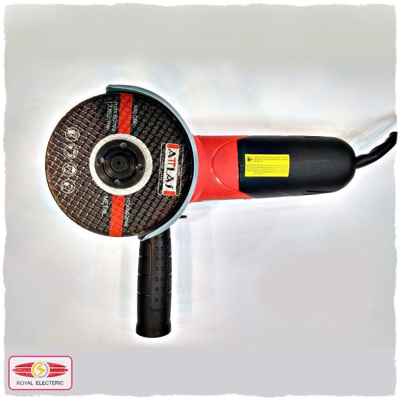 کیت دریل چکشی و مینی فرز ۵۰۰ وات ATLLAS همراه عینک صفحه برش مته — تصویر ۵