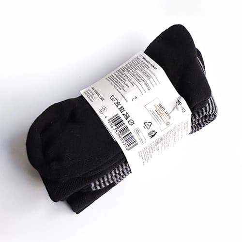 پک 2 تایی جوراب مردانه زمستانی ترمو لیورجی Livergy men’s Thermal Socks اورجینال آلمان مشکی راه راه — تصویر ۲