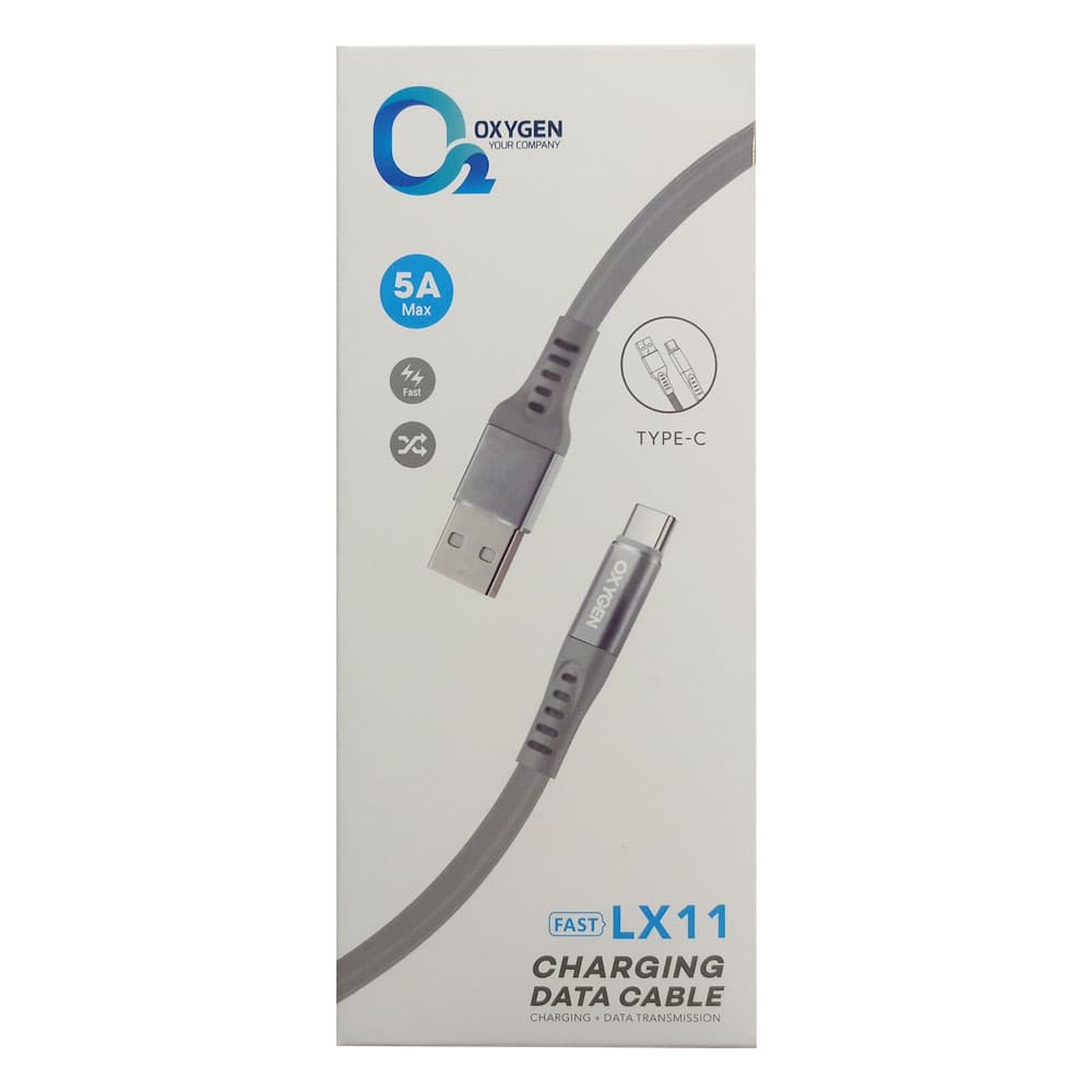کابل تبدیل USB به USB-c اکسیژن مدل LX11 طول 1 متر — تصویر ۲
