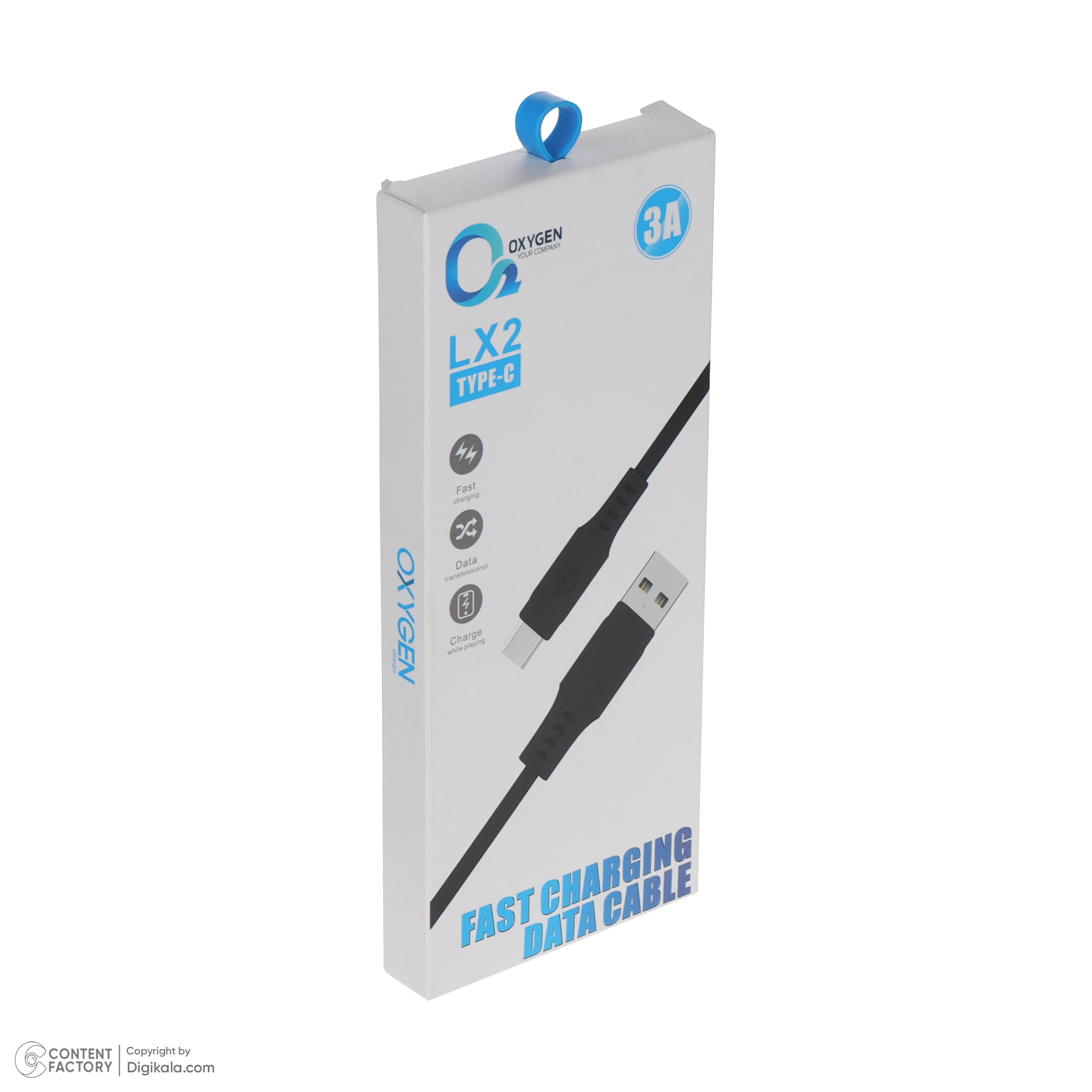 کابل تبدیل USB به USB-C اکسیژن مدل LX2 طول 1 متر — تصویر ۵