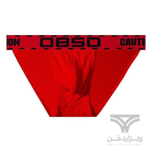 شورت مردانه اسلیپ بغل باز Breathable Men’s bikini briefs اورجینال وارداتی برند 0850(BS) فانتزی پارچه کبریتی Caution — تصویر ۵