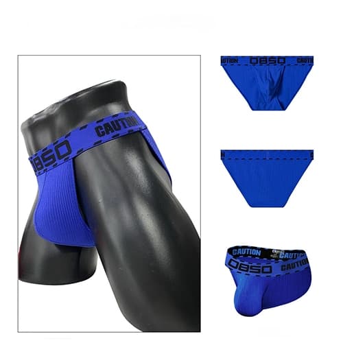 شورت مردانه اسلیپ بغل باز Breathable Men’s bikini briefs اورجینال وارداتی برند 0850(BS) فانتزی پارچه کبریتی Caution — تصویر ۸