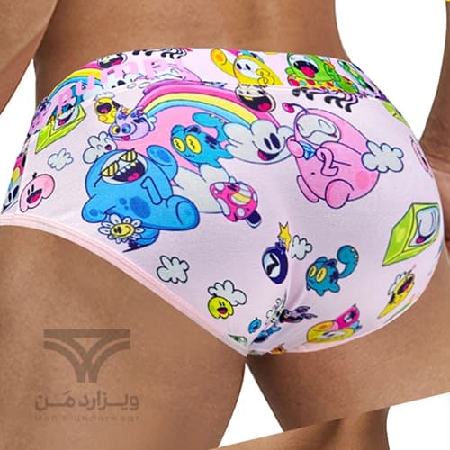 شورت مردانه اسلیپ پامپ Men’s Playful Cartoon No-Tag Comfortable and Breathable Briefs اورجینال وارداتی برند PUMP فانتزی عروسکی کارتونی — تصویر ۶