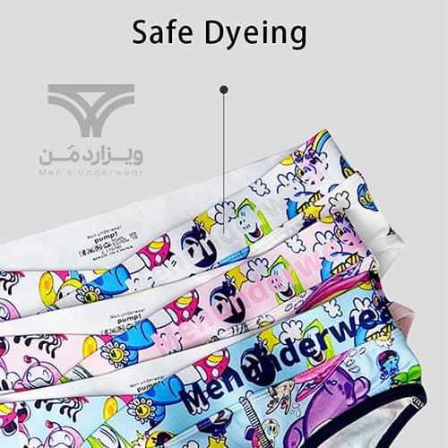 شورت مردانه اسلیپ پامپ Men’s Playful Cartoon No-Tag Comfortable and Breathable Briefs اورجینال وارداتی برند PUMP فانتزی عروسکی کارتونی — تصویر ۷