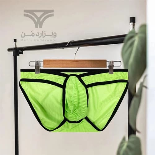 شورت مردانه اسلیپ بغل باریک Breathable Mesh Men’s Low Waist briefs اورجینال وارداتی برند 0850(BS) فانتزی پارچه مشبک — تصویر ۳