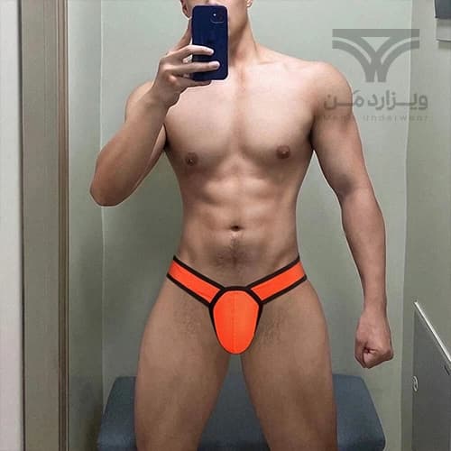 شورت مردانه اسلیپ بغل باریک Breathable Mesh Men’s Low Waist briefs اورجینال وارداتی برند 0850(BS) فانتزی پارچه مشبک — تصویر ۶