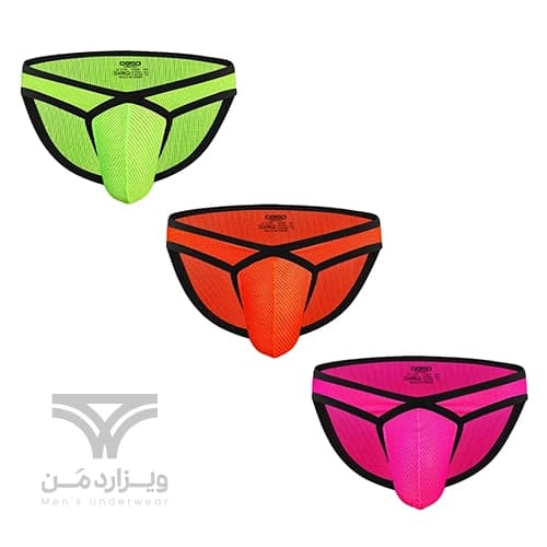 شورت مردانه اسلیپ بغل باریک Breathable Mesh Men’s Low Waist briefs اورجینال وارداتی برند 0850(BS) فانتزی پارچه مشبک — تصویر ۸