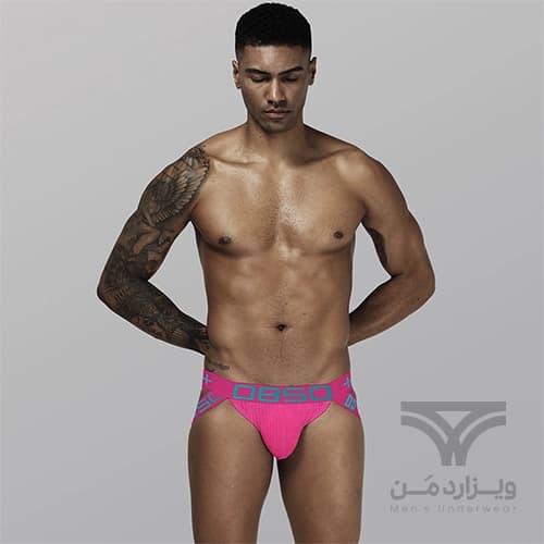 شورت مردانه Jockstrap اورجینال برند 0850 (BS) – ORLVS فانتزی پشت باز 2 بند رنگبندی جدید — تصویر ۵