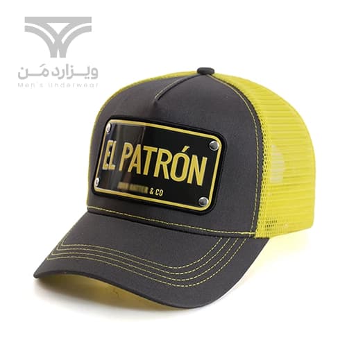 کلاه کپ (لبه دار) جان هتر John Hatter & CO مدل El Patron طوسی زرد پشت توری