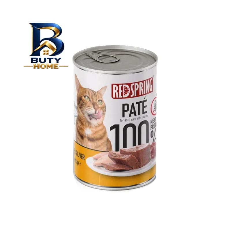 کنسرو غذای گربه رداسپرینگ مدل Pate Pack با طعم بره، ماهی، مرغ،جگر و گوساله وزن ۲.۴ کیلوگرم بسته ۶ عددی اصل — تصویر ۴