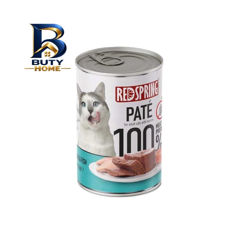 کنسرو غذای گربه رداسپرینگ مدل Pate Pack با طعم بره، ماهی، مرغ،جگر و گوساله وزن ۲.۴ کیلوگرم بسته ۶ عددی اصل — تصویر ۵