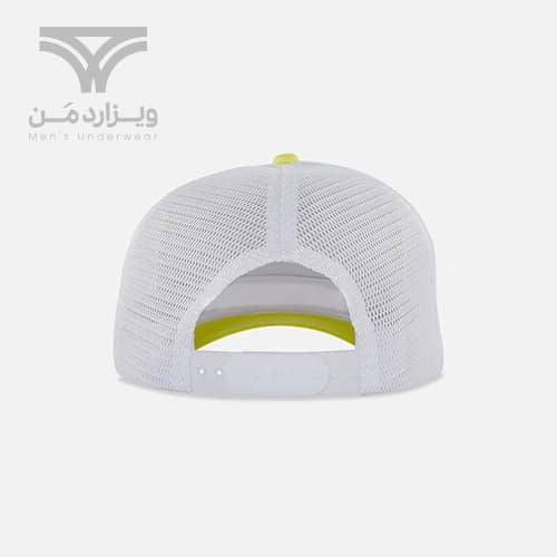 کلاه کپ (لبه دار) جان هتر John Hatter & CO مدل Living life سبزفسفری سفید پشت توری — تصویر ۳
