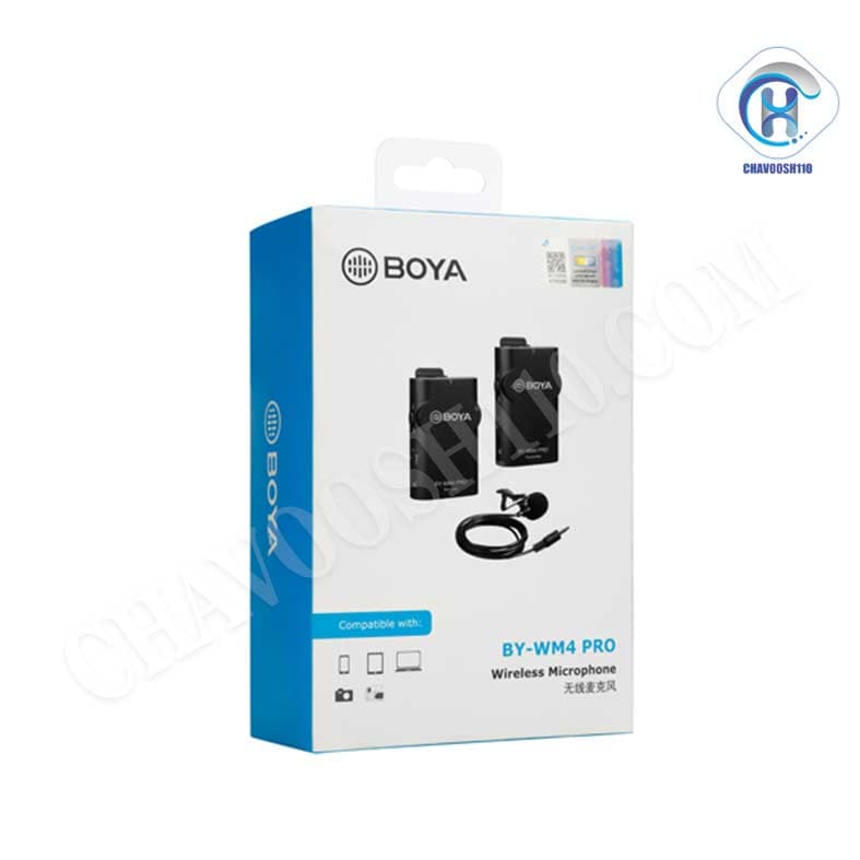 میکروفن بی سیم یقه ای بویا BOYA BY-WM4 Pro — تصویر ۳