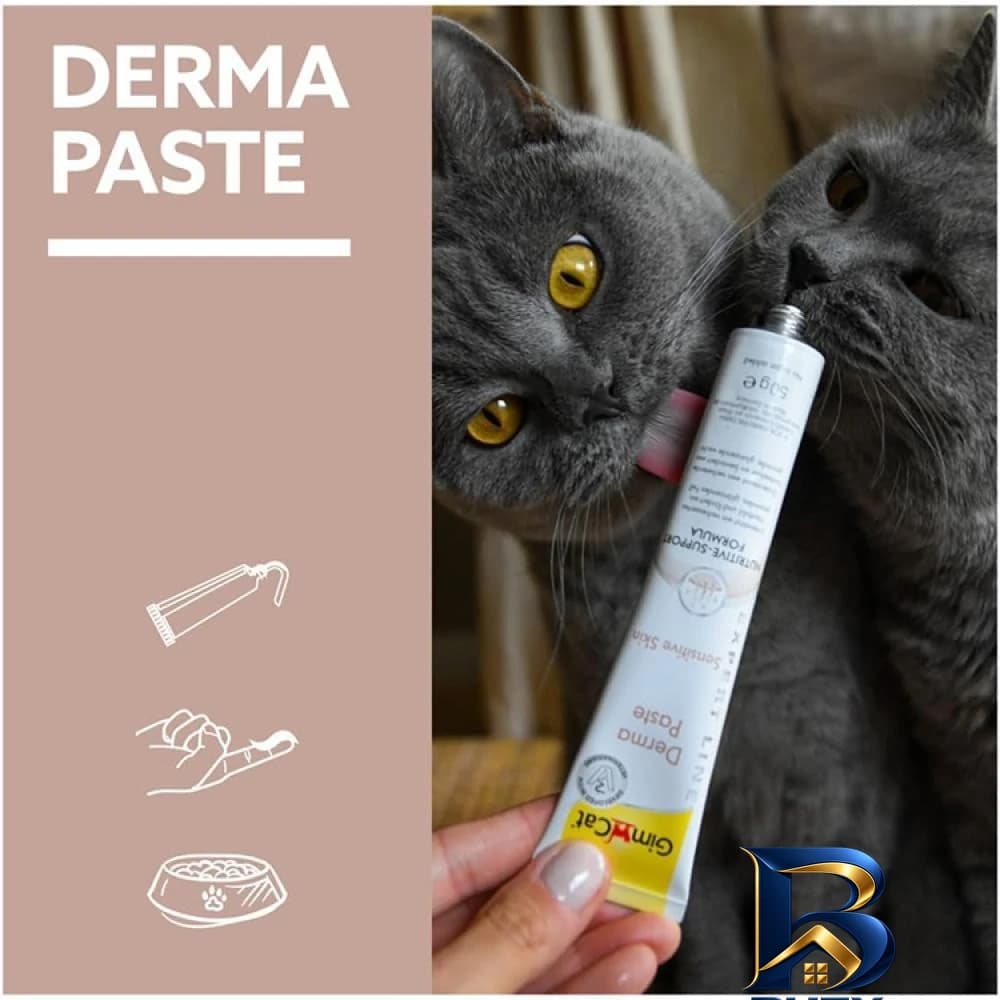 خمیر مالت گربه جیم کت مدل Derma Paste تقویت مو و پوست وزن ۵۰ گرم — تصویر ۳