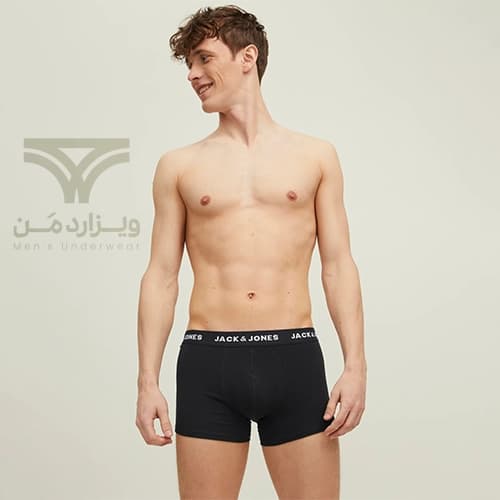 پک 3 تایی شورت مردانه باکسر بریف جک اند جونز JACK & JONES اورجینال وارداتی – طرح دوازده — تصویر ۴