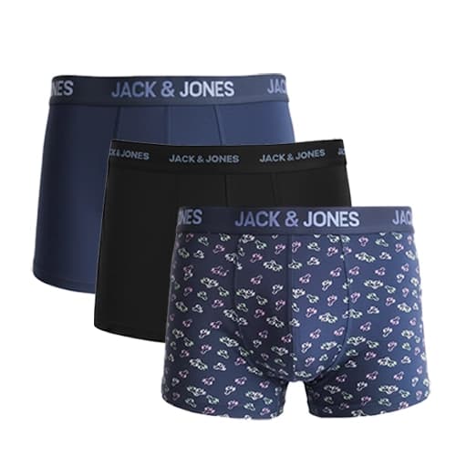 پک 3 تایی شورت مردانه باکسر بریف جک اند جونز JACK & JONES اورجینال وارداتی – طرح هفت