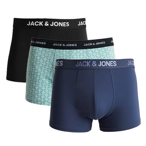 پک 3 تایی شورت مردانه باکسر بریف جک اند جونز JACK & JONES اورجینال وارداتی – طرح سه
