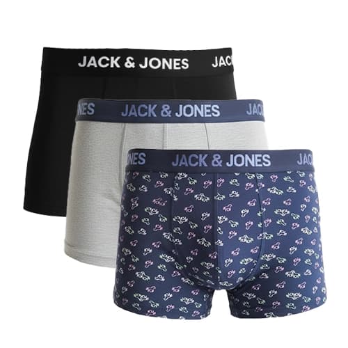پک 3 تایی شورت مردانه باکسر بریف جک اند جونز JACK & JONES اورجینال وارداتی – طرح دو
