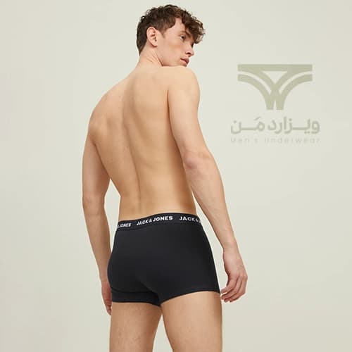 پک 3 تایی شورت مردانه باکسر بریف جک اند جونز JACK & JONES اورجینال وارداتی – طرح یک — تصویر ۵