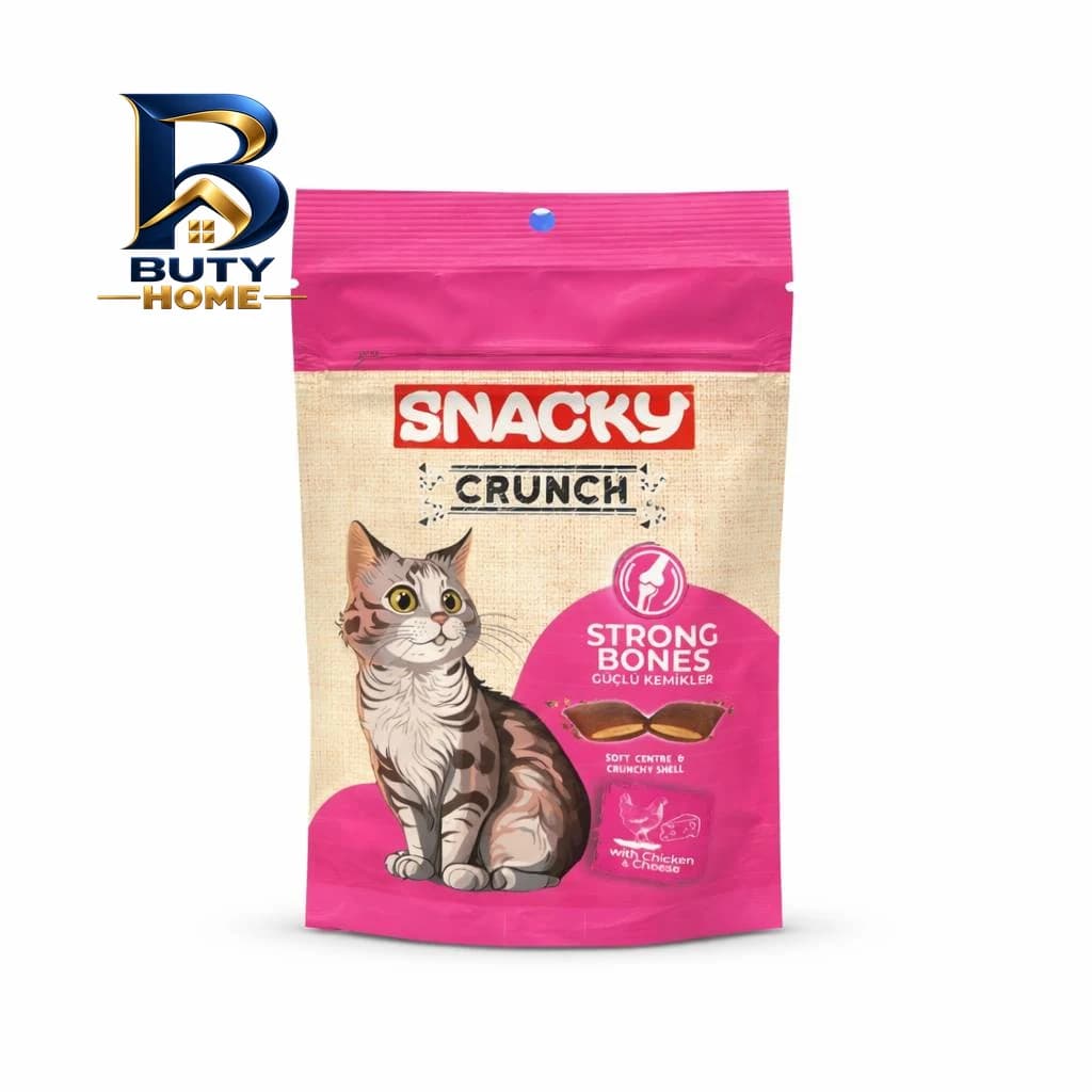 تشویقی گربه اسنکی مدل Crunch با طعم مرغ و ماهی وزن 240 گرم مجموعه 4 عددی — تصویر ۶