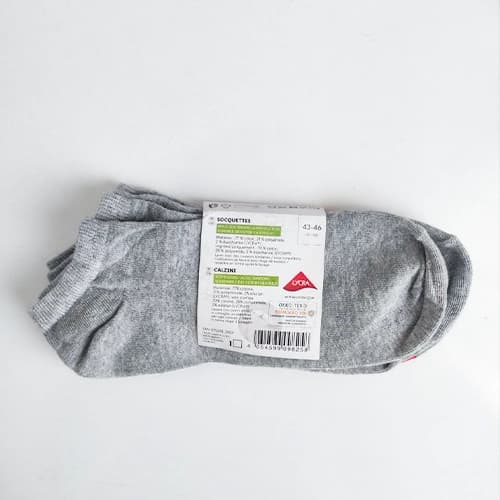پک 2 تایی جوراب مردانه لیورجی Livergy آلمان طوسی طرح گیلاس — تصویر ۳