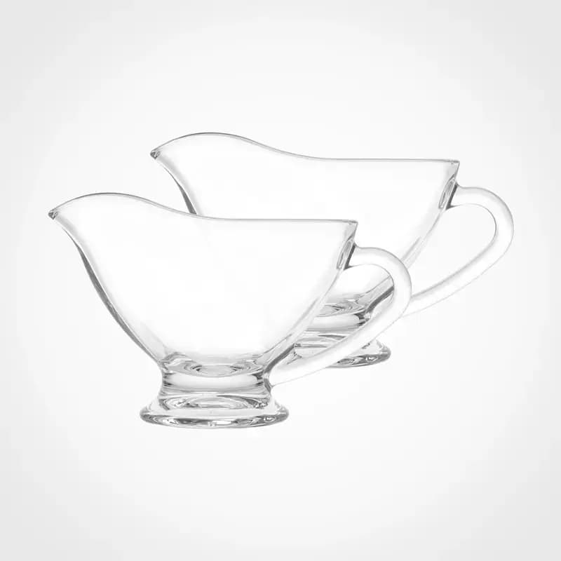 سس خوری شیشه ای دسته دار 2 عددی لیمون کد 2356 — تصویر ۲