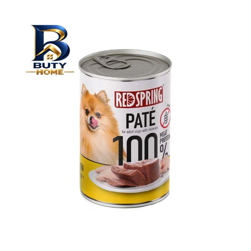 کنسرو غذای سگ بالغ رداسپرینگ مدل Dog Chicken Pate طعم مرغ خالص وزن ۴۰۰ گرم بسته ۶ عددی — تصویر ۲