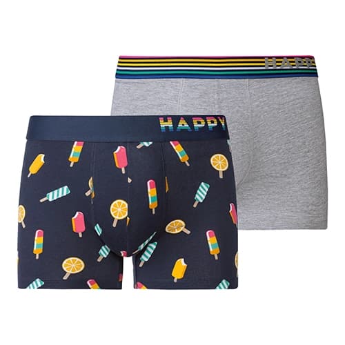 پک 2 تایی شورت مردانه پادار هپی شورتس Happy Shorts آلمان طرح بستنی